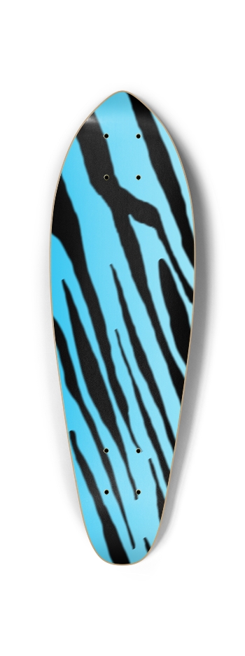 Blue Tiger Stripe Mini Cruiser