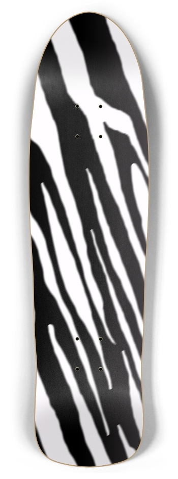 Retro Rocket Inverse B+W Tiger Stripe Deck