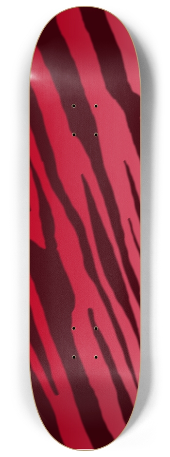 8 1/4" Double Red Tiger Stripe Competition Deck 8-1/4 Skateboard Deck