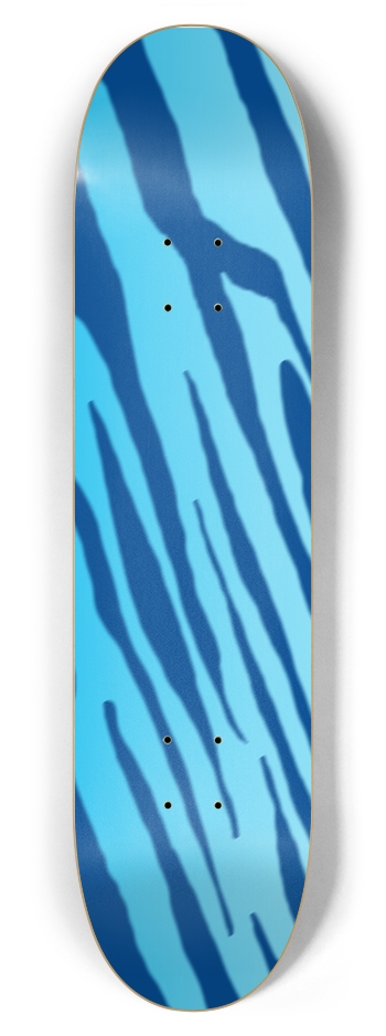 7 7/8" Double Blue Tiger Stripe Competition Deck 7-7/8 Skateboard Deck
