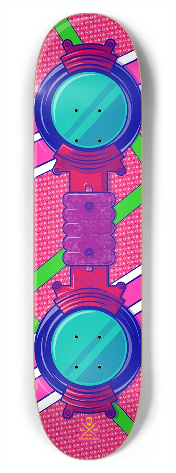 Bottom of Hoverboard 7-3/4 Skateboard Deck