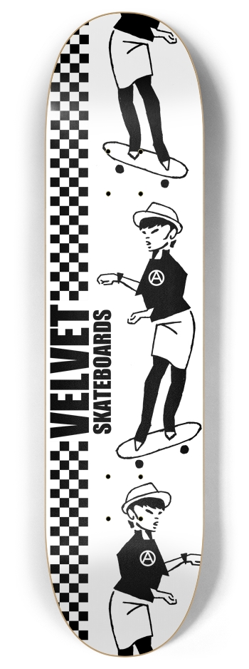 Velvet SKAteboards 8 Inch Skateboard Deck