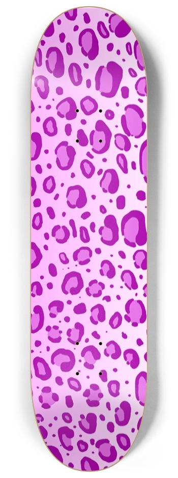 8 1/4" Pink Leopard Print Competition Deck 8-1/4 Skateboard Deck