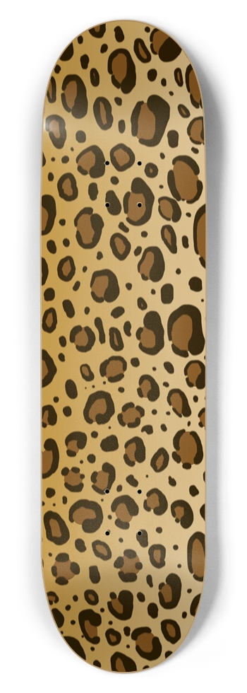 8 1/2" Leopard Print Competition Deck 8-1/2 Skateboard Deck