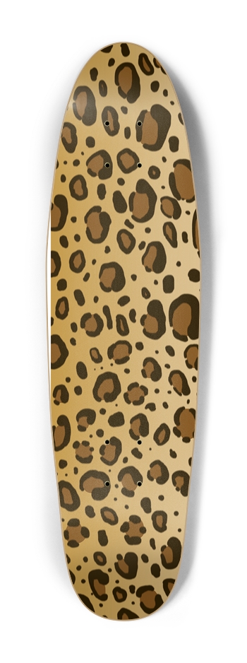 Leopard Print Cruiser Deck Cruiser Shape
