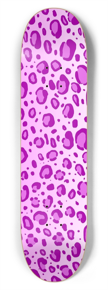 7 3/4" Pink Leopard Print Competition Deck 7-3/4 Skateboard Deck
