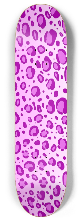 8" Pink Leopard Print Competition Deck 8 Inch Skateboard Deck