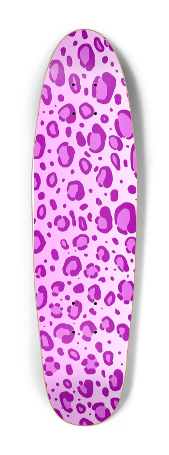 Pink Leopard Print Cruiser Deck Cruiser Shape