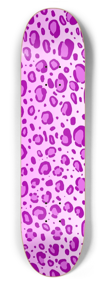 7 5/8" Pink Leopard Print Competition Deck 7-5/8 Skateboard Deck