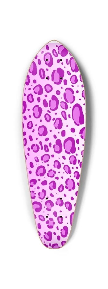 Pink Leopard Print Mini Cruiser Deck Mini Cruiser
