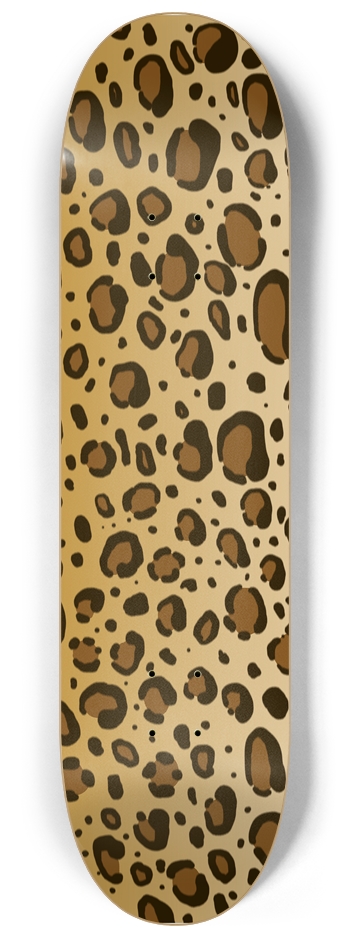 8 1/4" Leopard Print Competition Skate Deck 8-1/4 Skateboard Deck