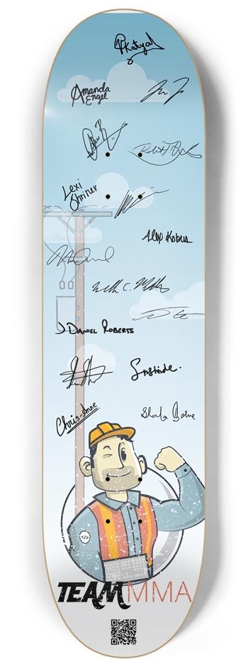 MMA 8-1/4 Skateboard Deck