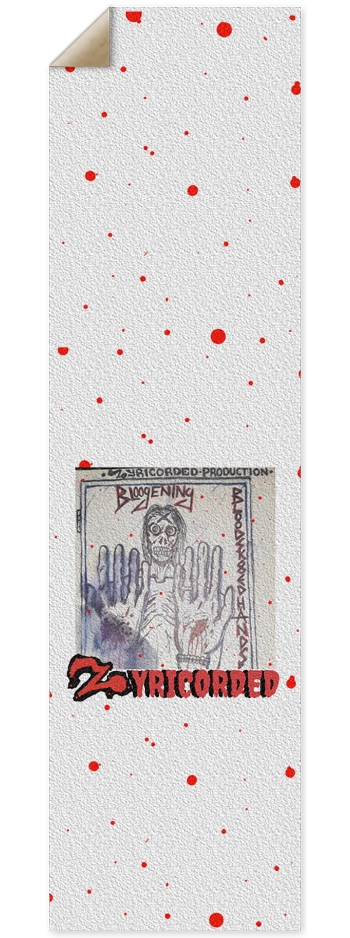 BLOOD SK8ED HANDS GRIP 9 x 33 Inch Griptape