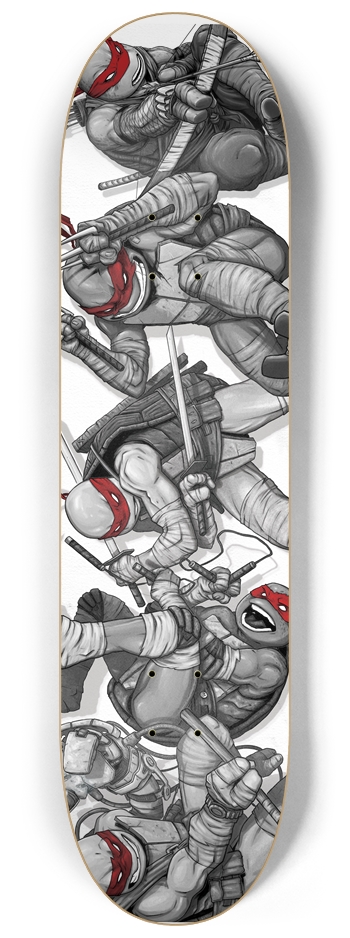 MIRAGE TMNT TEAM- 8 1/4 8-1/4 Skateboard Deck