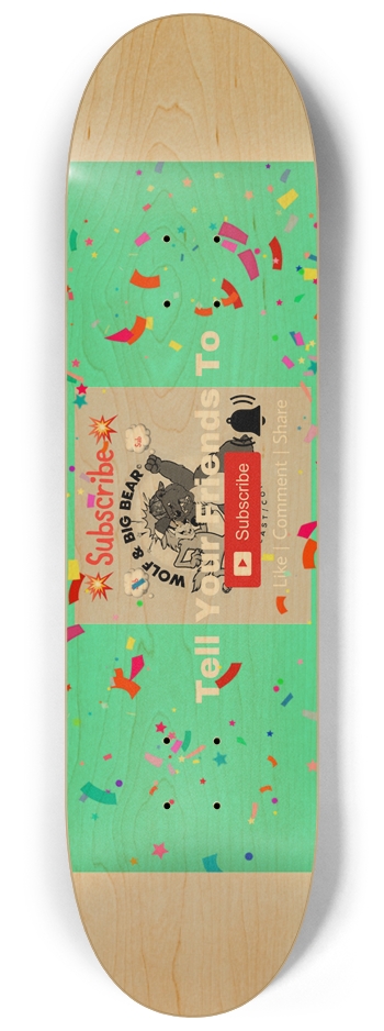 Party Deck 8-1/4 Skateboard Deck