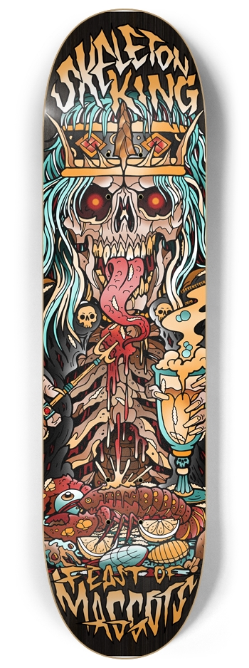 Feast of Maggots 8-1/4 Skateboard Deck