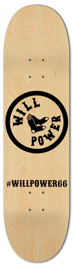 All natural 8 Inch Skateboard Deck