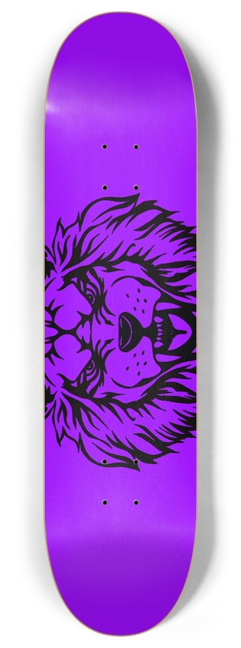 Transparent Lion Deck 8 Inch Skateboard Deck