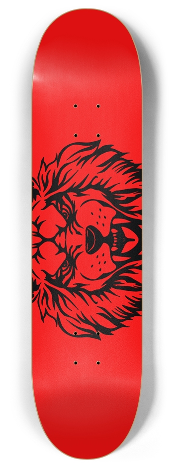 Transparent Lion Deck 8 Inch Skateboard Deck