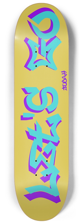 Let's Go Deck 8-1/4 Skateboard Deck