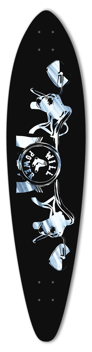 Chromish handlebars Pintail Longboard