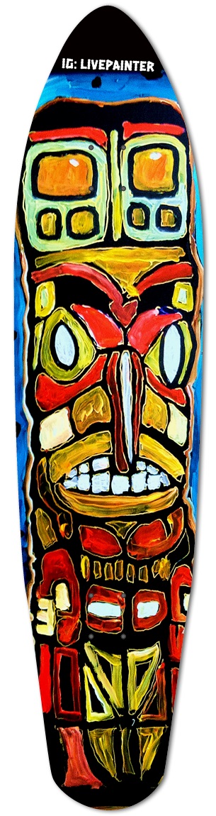 Custom Longboard Totem Pole  Longboard Shape