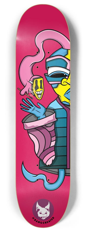 PARASITIC DREAMER (left) 8 Inch Skateboard Deck