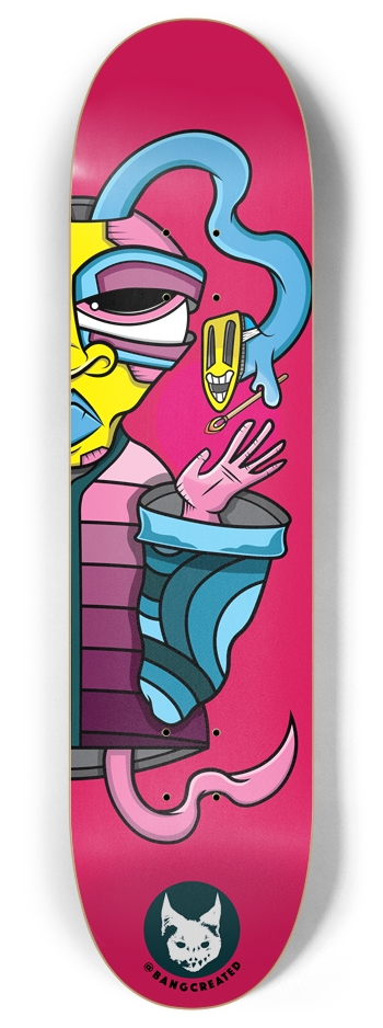 PARASITIC DREAMER (right) 8 Inch Skateboard Deck