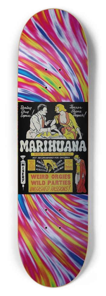 Pulp Fiction Novel Series Marahuana 8.5 8-1/2 Skateboard Deck