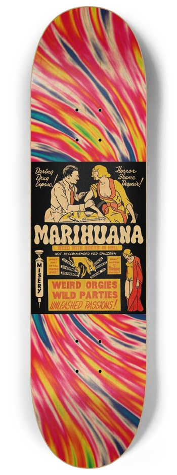 Pulp Fiction Novel Series Marahuana 8.25 8-1/4 Skateboard Deck