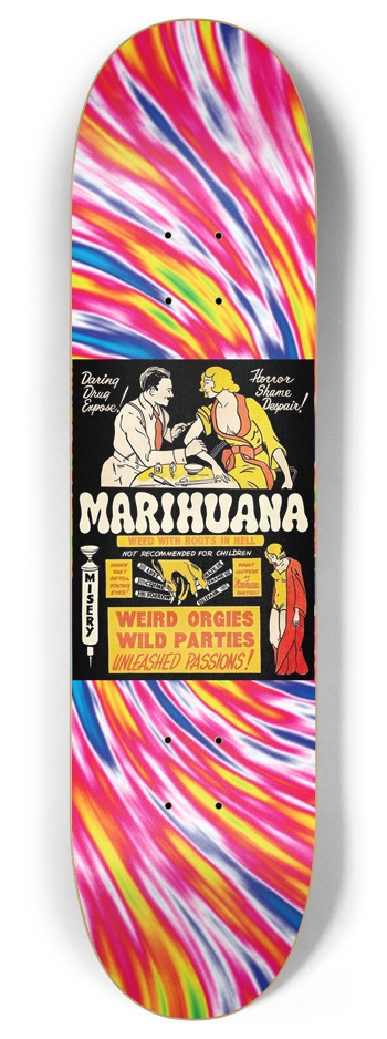 Pulp Fiction Novel Series Marahuana 8.0 8 Inch Skateboard Deck