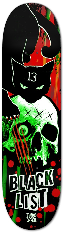 Black List Black Cat 8-1/4 Skateboard Deck