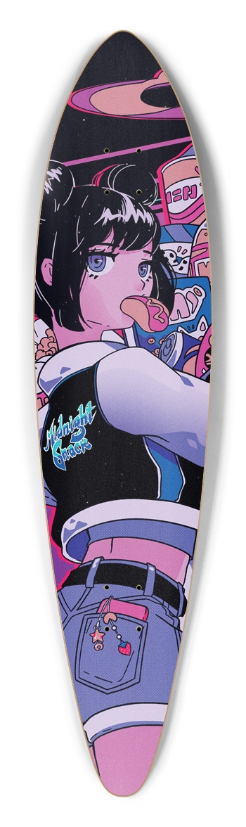 Anime Girl with a Glizzy (Pintail Longboard) Pintail Longboard