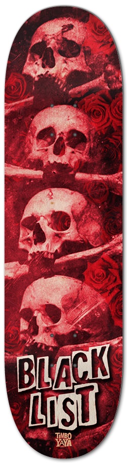 Red Catacombs 8-1/4 Skateboard Deck