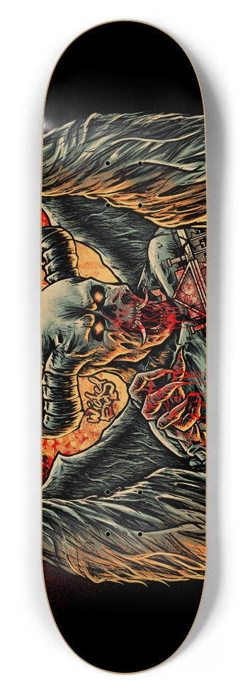 Demon by WE Skate Deck - Black 8-1/2 Skateboard Deck