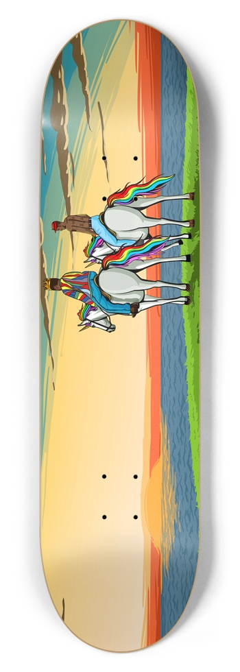 5:AM Tusmall retirement in the sunset 8-1/2 Skateboard Deck