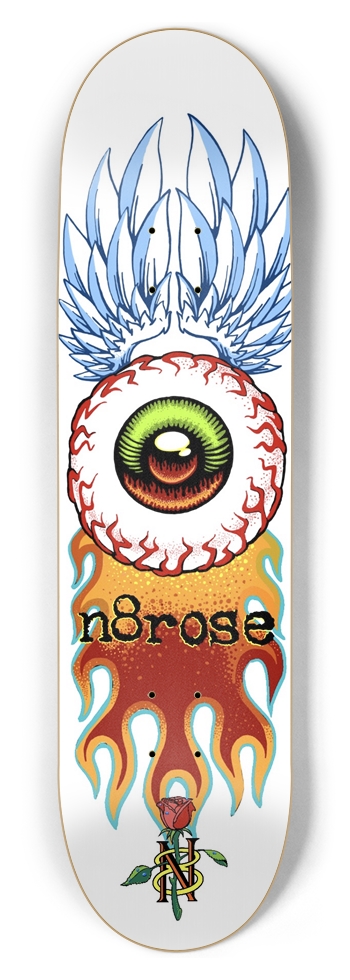 n8rose Pro Model 8-1/2 Skateboard Deck