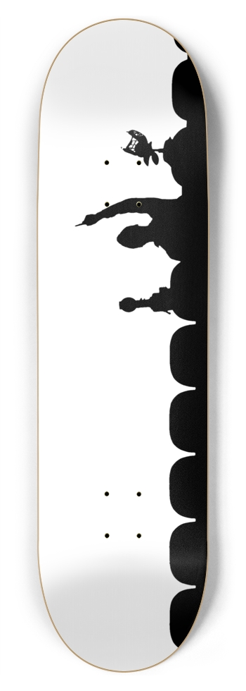 MST3K Silhouette White 8.75 8-3/4 Inch Skateboard
