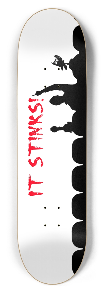 MST3K Silhouette It Stinks 8-1/2 Skateboard Deck