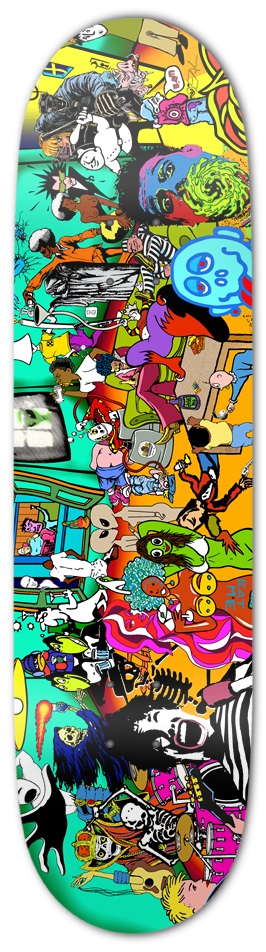 5:AM/ Ego Skates New School Party 8-1/2 Skateboard Deck