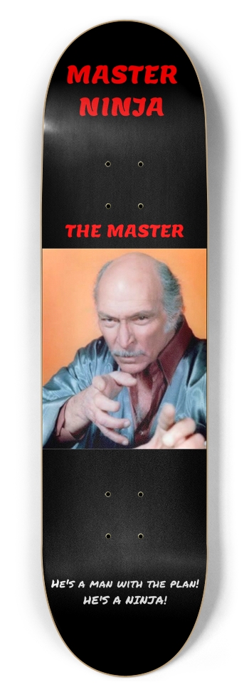 Master Ninja: The Master 8-1/2 Skateboard Deck