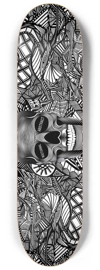 Nocturnal Abstract Skateboard 8-1/4 Skateboard Deck
