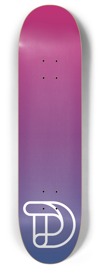 TD Purple 8 Inch Skateboard Deck