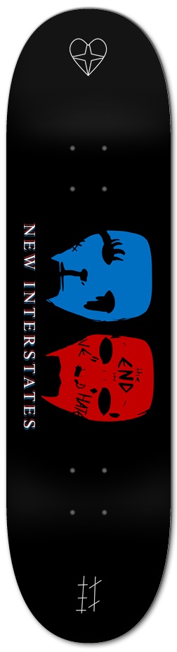 New Interstates Deck 8-1/4 Skateboard Deck