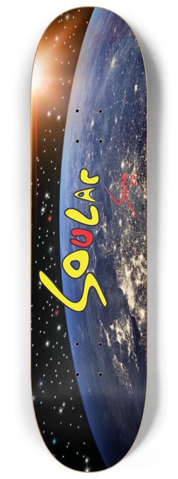 Soular Skate co. Interstellar Curve 8-1/4 Skateboard Deck
