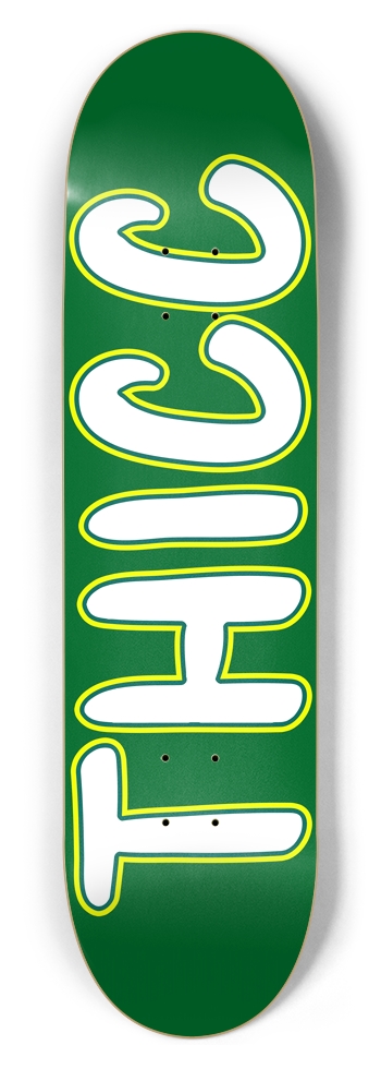 Thicc Board - Green - 8.5" 8-1/2 Skateboard Deck