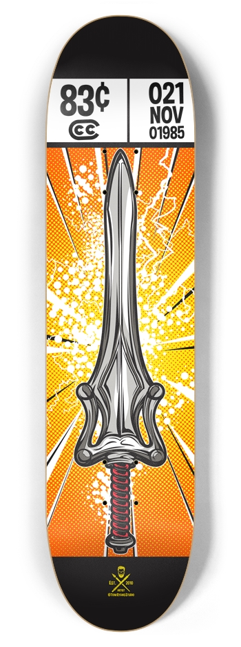 Power Sword 7 7/8 7-7/8 Skateboard Deck