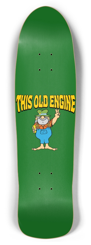 Hippie Guy Skateboard Deck (Retro Rocket) Retro Rocket
