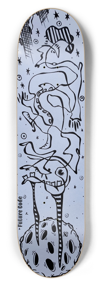 Standing High Popsicle Shape 8.5” x 32” 8-1/2 Skateboard Deck