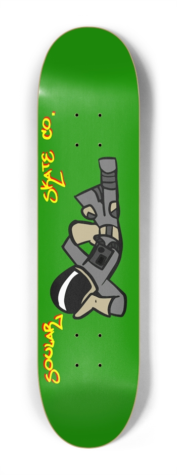 Soular Skate co. "Guy" Green Kiddie 7-1/4 Mini/Kid Skateboard